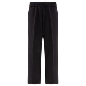GOLDEN GOOSE High-Waisted Wide-Leg Trousers Men BLUE Pants